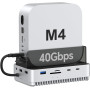 Хаб подставка Qwiizlab MC61 для Mac mini M4 M4 Pro NVMe SSD Thunderbolt 40Gbps